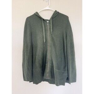 J. Jill Casual Granniecore Heavy Knit Hooded Long Cardigan Sweater SZ S Outdoor